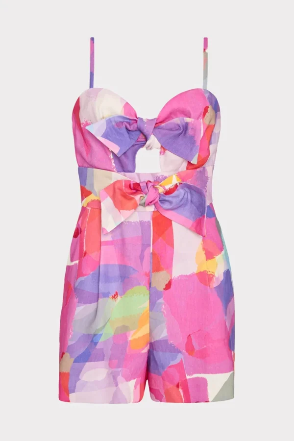 MILLY Cover-Ups-Anya Rainbow Waterfall Romper