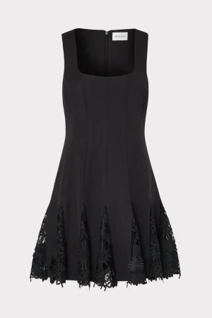 MILLY Day Dresses-Ariel Cady 3D Lace Combo Dress
