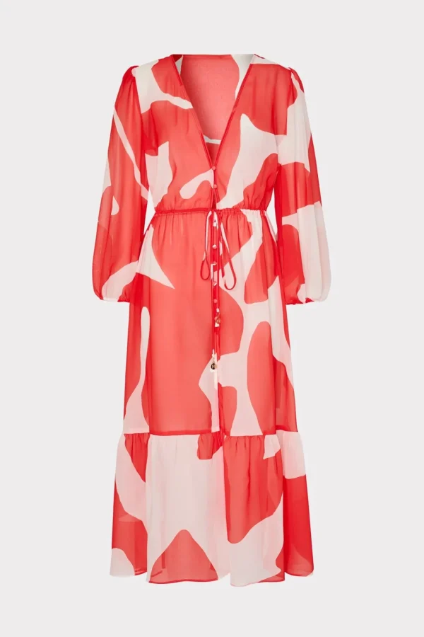 MILLY Cover-Ups-Fiona Grand Foliage Cover-Up