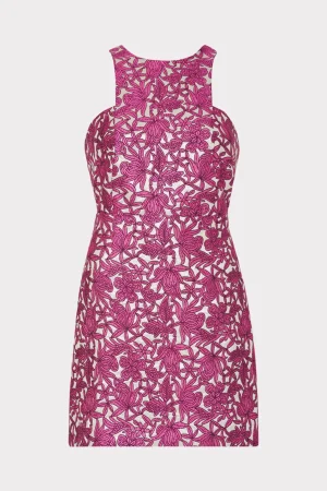 MILLY Guest Of Dresses-Floral Jacquard Mini Dress