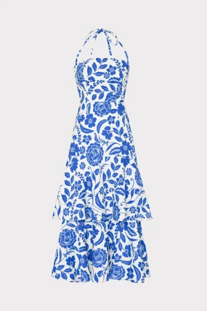 MILLY Guest Of Dresses-Flowers Of Spain Linen Maxi Dress