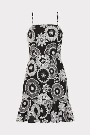MILLY Sundresses-Linen Embroidered Dress