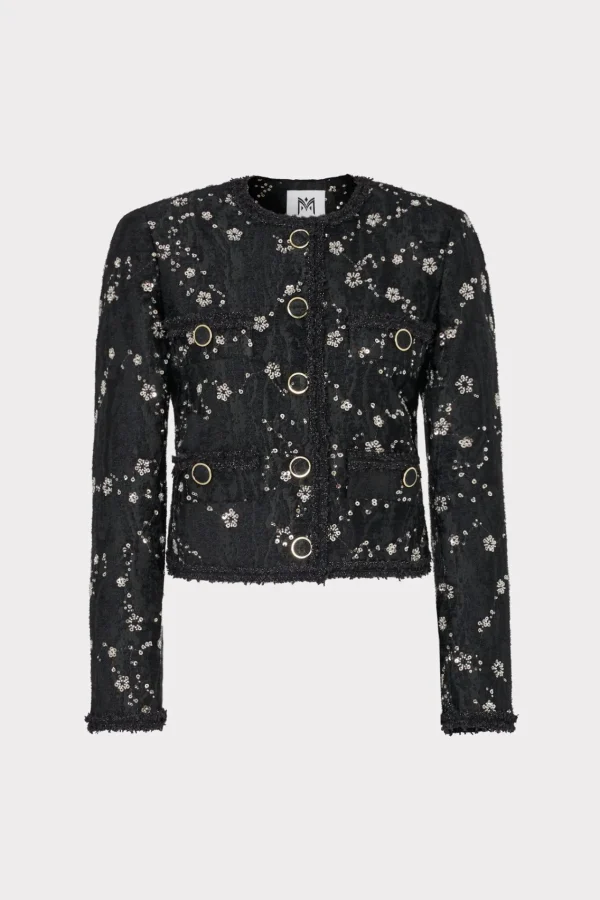 MILLY Coats & Jackets-Pheobe Beaded Jacket