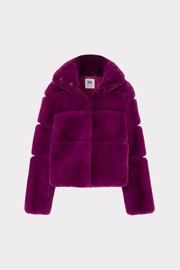 MILLY Coats & Jackets-Rivera Faux Fur Jacket