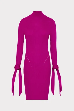 MILLY Day Dresses-Rowa Cascading Cuff Mini Dress