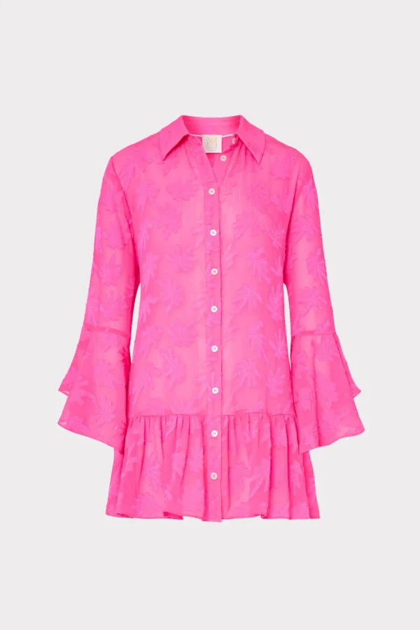 MILLY Cover-Ups-Vierra Burnout Coverup Dress